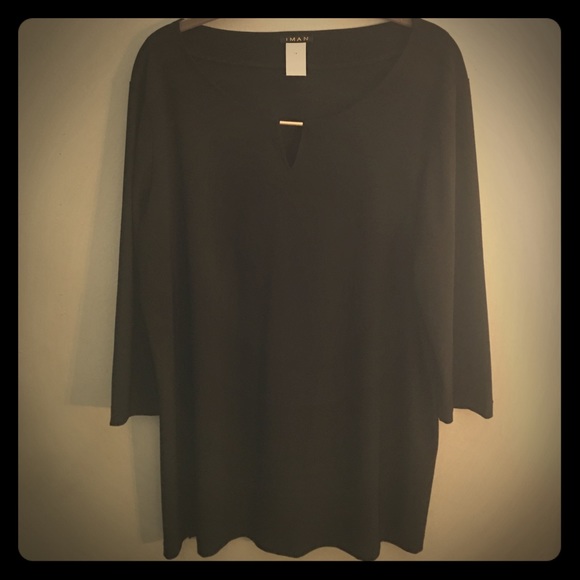 IMAN Tops - Cute Black Tunic